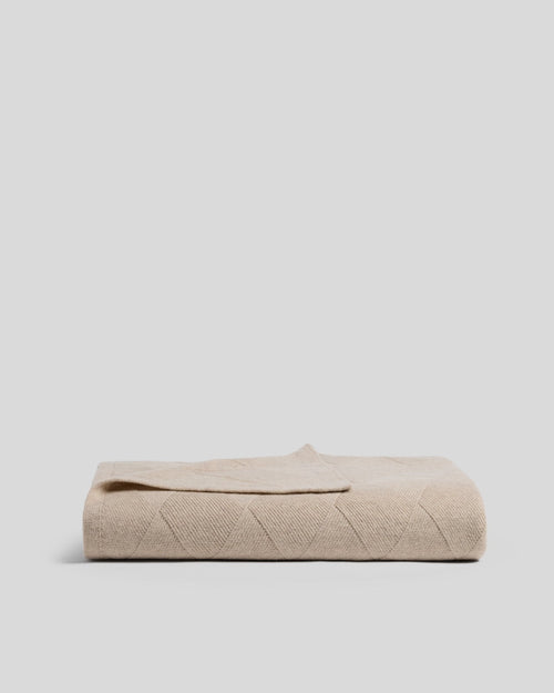 Basketweave Merino Throw