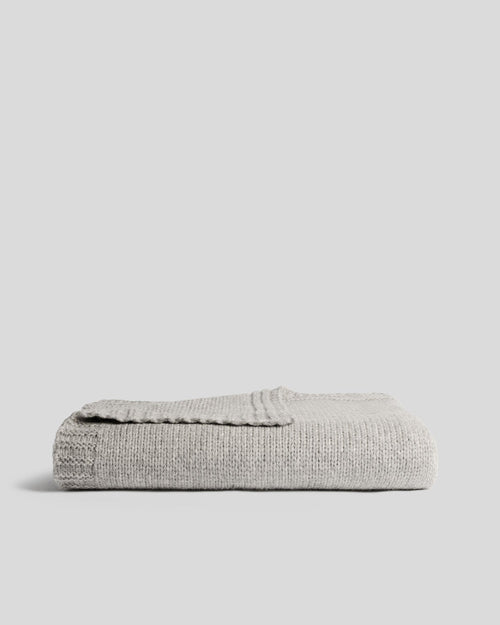 Classic Knit Alpaca Throw