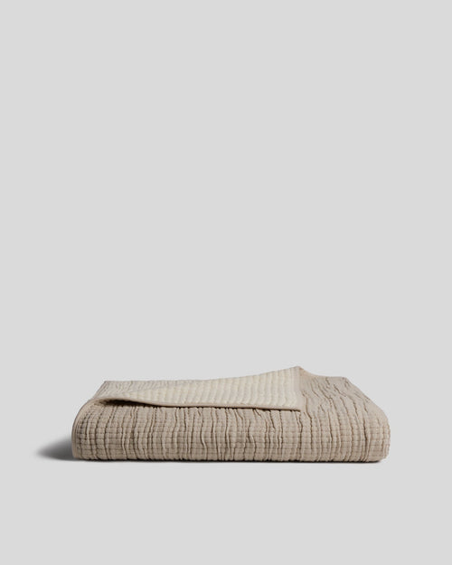 Organic Channel Gauze Throw