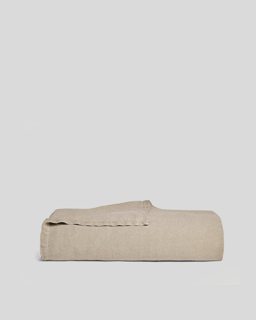 Vintage Linen Bed Blanket